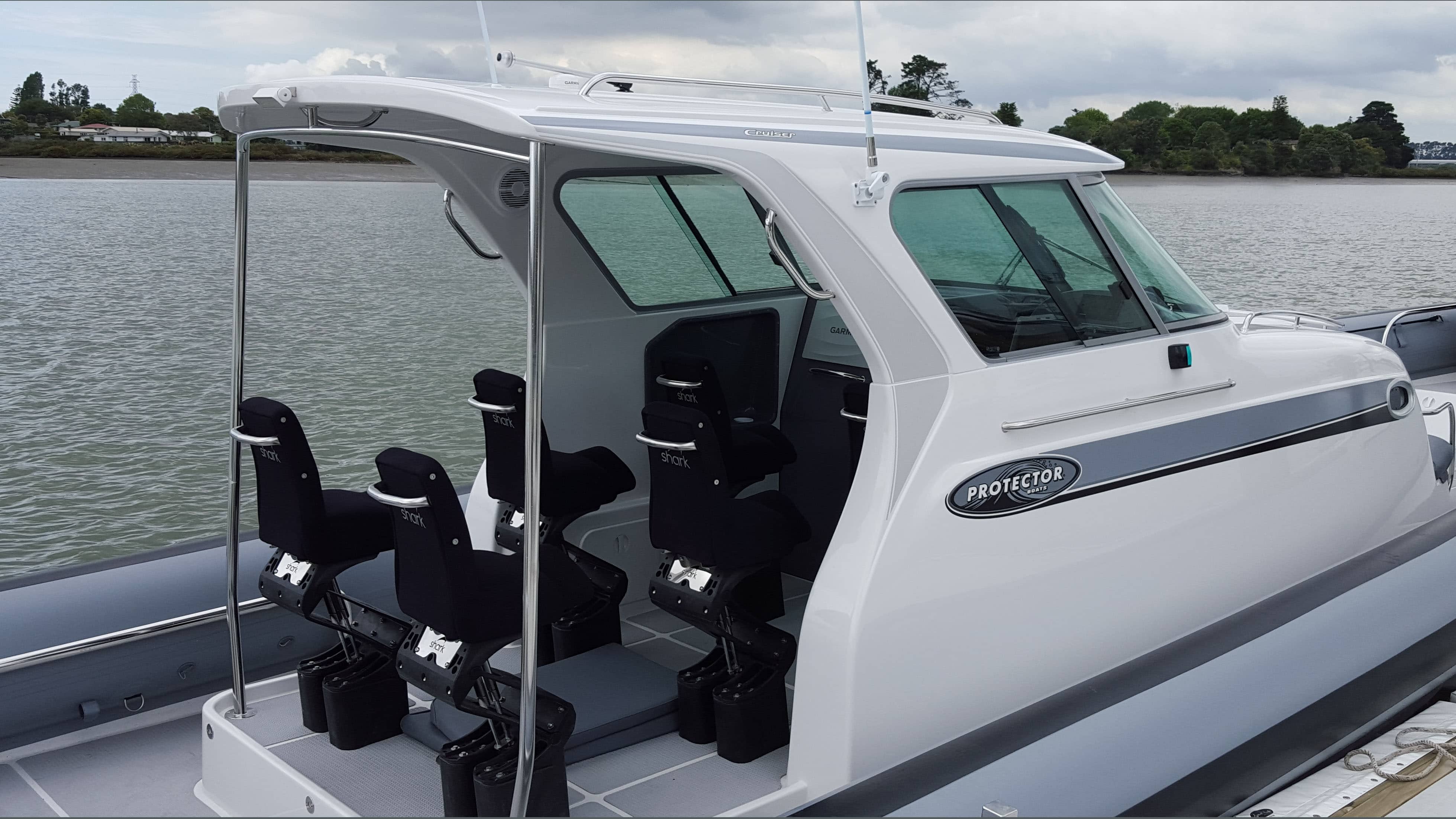 Photo of Seats on Boat wrapped with Neoprene sourced from Texspec